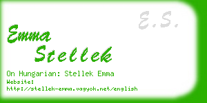 emma stellek business card